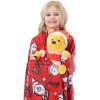 Northwest Bluey Character Hugger Pillow & Silk Touch Throw Blanket Set, 40″ x 50″, Hooray(Winnie the Pooh Festive Friends)