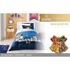 Saturday Park Bluey and Bingo Rainbow Clouds Twin Duvet Cover & Sham Set – 2 Piece 100% Organic Cotton Duvet Set – GOTS & Oeko-TEX Certified(Blue – Harry Potter)