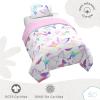 Saturday Park Bluey and Bingo Rainbow Clouds Twin Duvet Cover & Sham Set – 2 Piece 100% Organic Cotton Duvet Set – GOTS & Oeko-TEX Certified(Multi – Ombre Butterflies)