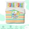 Saturday Park Bluey and Bingo Rainbow Clouds Twin Duvet Cover & Sham Set – 2 Piece 100% Organic Cotton Duvet Set – GOTS & Oeko-TEX Certified(Multi – Sesame Street)