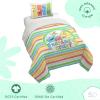 Saturday Park Bluey and Bingo Rainbow Clouds Twin Duvet Cover & Sham Set – 2 Piece 100% Organic Cotton Duvet Set – GOTS & Oeko-TEX Certified(Multi – Sesame Street)