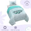 Saturday Park Bluey and Bingo Rainbow Clouds Twin Duvet Cover & Sham Set – 2 Piece 100% Organic Cotton Duvet Set – GOTS & Oeko-TEX Certified(Teal – Lay Lay)