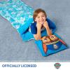 Silk Touch Sherpa Slumber Bag for Boys and Girls, Sleeping Bag with Zipper, 27 x 56 inches(Paw Patrol Chase w/ Pillow)