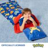 Silk Touch Sherpa Slumber Bag for Boys and Girls, Sleeping Bag with Zipper, 27 x 56 inches(Pokemon Bring the Battle w/ Pillow)