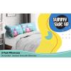 Sunny Side Up Bluey & Bingo (Pack of 2) Reversible Pillowcases – Double Sided Pillow Covers – Kids Super Soft Bedding(Blue – Magic Castle)