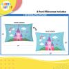 Sunny Side Up Bluey & Bingo (Pack of 2) Reversible Pillowcases – Double Sided Pillow Covers – Kids Super Soft Bedding(Blue – Magic Castle)
