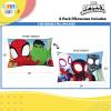Sunny Side Up Bluey & Bingo (Pack of 2) Reversible Pillowcases – Double Sided Pillow Covers – Kids Super Soft Bedding(Multi – Spidey & Friends)