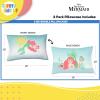 Sunny Side Up Bluey & Bingo (Pack of 2) Reversible Pillowcases – Double Sided Pillow Covers – Kids Super Soft Bedding(Teal – Little Mermaid)