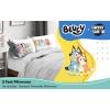 Sunny Side Up Bluey & Bingo (Pack of 2) Reversible Pillowcases – Double Sided Pillow Covers – Kids Super Soft Bedding(White – Bluey)