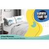 Sunny Side Up Bluey & Bingo (Pack of 2) Reversible Pillowcases – Double Sided Pillow Covers – Kids Super Soft Bedding(White – Dino Roar)
