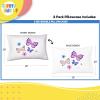 Sunny Side Up Bluey & Bingo (Pack of 2) Reversible Pillowcases – Double Sided Pillow Covers – Kids Super Soft Bedding(White – Flutter)