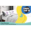 Sunny Side Up Bluey & Bingo (Pack of 2) Reversible Pillowcases – Double Sided Pillow Covers – Kids Super Soft Bedding(White – Flutter)