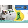 Sunny Side Up Bluey & Bingo (Pack of 2) Reversible Pillowcases – Double Sided Pillow Covers – Kids Super Soft Bedding(White – Minecraft)