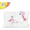 Sunny Side Up Bluey & Bingo (Pack of 2) Reversible Pillowcases – Double Sided Pillow Covers – Kids Super Soft Bedding(White – Rainbow Unicorns)