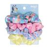 Goody x Bluey Multicolor Satin Scrunchies 4ct, For All Hair Types, Ouchless Hold