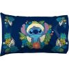 Jay Franco Bluey Hello 1 Single Reversible Pillowcase – Double-Sided Kids Super Soft Bedding (Official Bluey Product)(Blue – Lilo & Stitch)