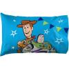Jay Franco Bluey & Bingo 1 Single Reversible Pillowcase – Double-Sided Kids Super Soft Bedding (Official Bluey Product)(Blue – Toy Story)