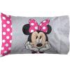 Jay Franco Bluey & Bingo 1 Single Reversible Pillowcase – Double-Sided Kids Super Soft Bedding (Official Bluey Product)(Gray – Minnie Mouse)