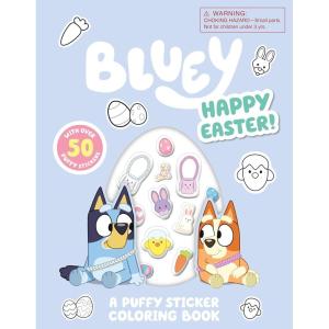 Bluey: Happy Easter! A Puffy Sticker Coloring Book: With Over 50 Puffy Stickers