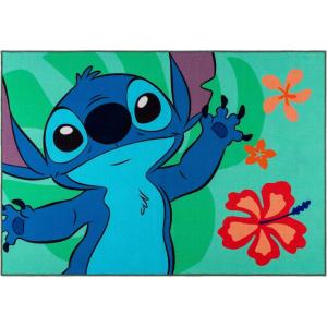 Gertmenian Bluey Indoor Area Rug – 4×6 Large, Non-Slip, Ideal for Children in Bedroom, Game Room, Classroom, Nursery or Play Area – Bluey Playtime Friends, Multi, 25803(Stitch Waving)