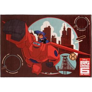 Gertmenian Bluey Indoor Area Rug – 4×6 Large, Non-Slip, Ideal for Children in Bedroom, Game Room, Classroom, Nursery or Play Area – Bluey Playtime Friends, Multi, 25803(Big Hero 6)