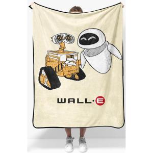 Jay Franco Kids Plush Throw Blanket – Soft & Comfy Throw for Couch or Bed – Cozy Home Décor for Living Room & Bedroom, Pink – Bluey, 40×50 – Travel Blanket(Beige – Wall-e)