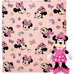 Northwest Bluey Character Hugger Pillow & Silk Touch Throw Blanket Set, 40″ x 50″, Hooray(Minnie Mouse – Favorite Things)