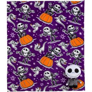 Northwest Bluey Character Hugger Pillow & Silk Touch Throw Blanket Set, 40″ x 50″, Hooray(Nightmare Before Christmas – Jack Smackdown)