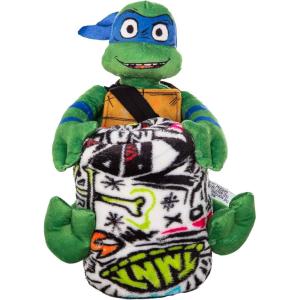 Northwest Bluey Character Hugger Pillow & Silk Touch Throw Blanket Set, 40″ x 50″, Hooray(Ninja Turtles – Sketched Out)