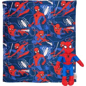 Northwest Bluey Character Hugger Pillow & Silk Touch Throw Blanket Set, 40″ x 50″, Hooray(Spider-man – Fearless Spidey)