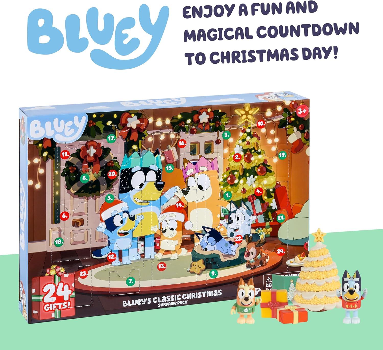 imageBluey Advent Calendar Pack Toys for Girls and Boys 24 Days of Surprises Kids 2025 Advent Calendar wAccessories Stickers amp Mini Christmas TreeAdvent Calendar Amazon Exclusive