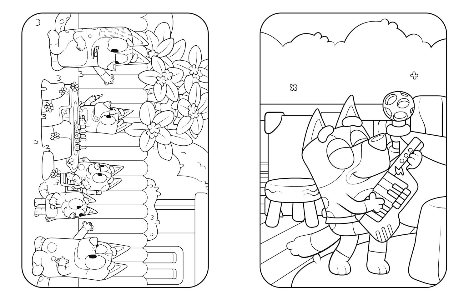 imageBluey Fun and Games A Coloring Book