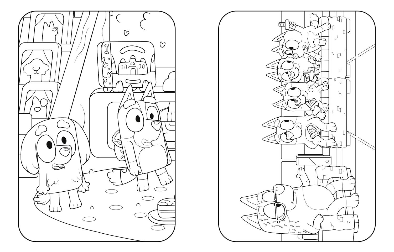 imageBluey Fun and Games A Coloring Book