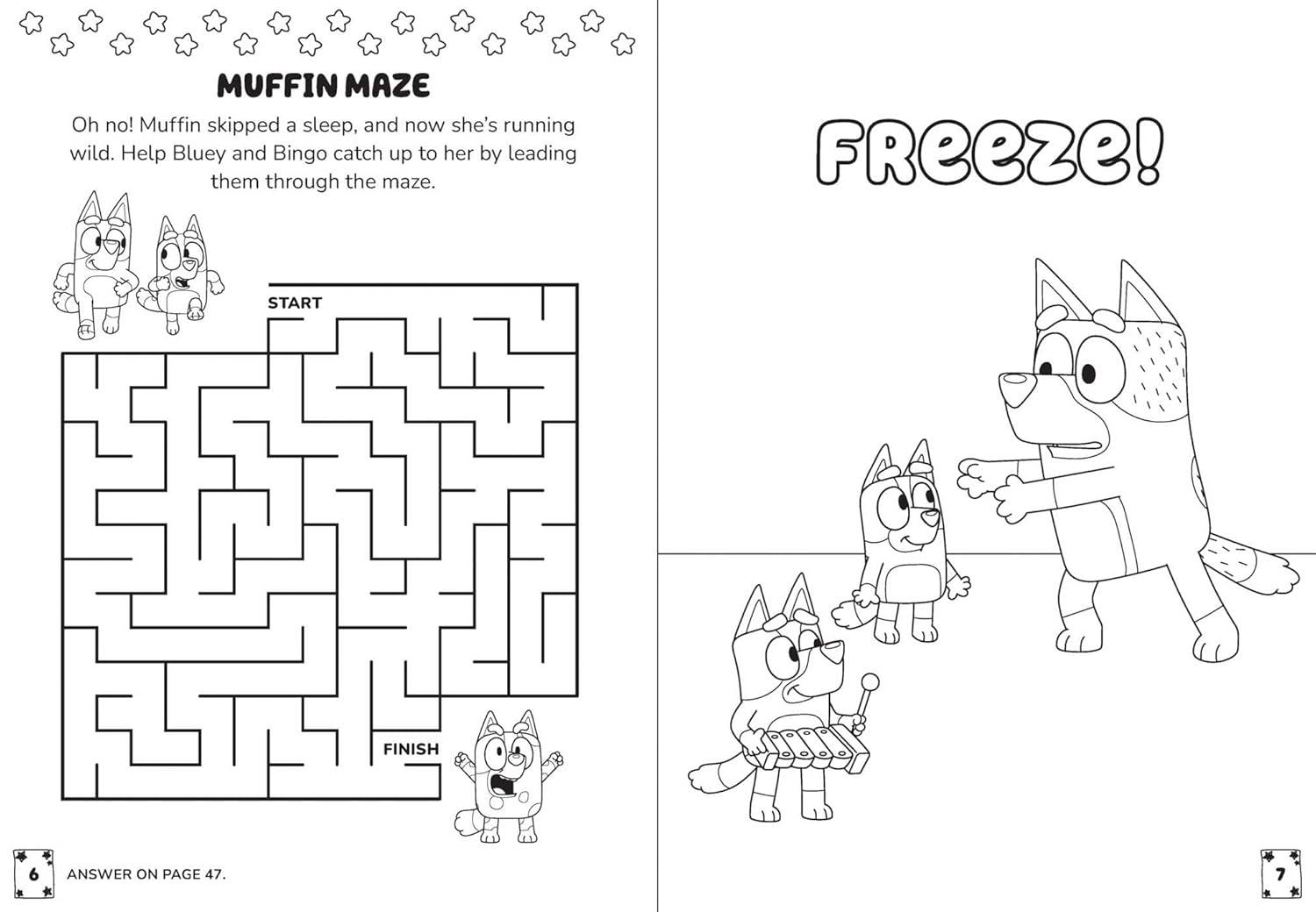 imageBluey Muffins World Color amp Activity with Crayons
