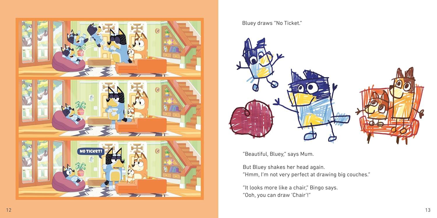 imageBluey Perfect With a WipeClean Card for Drawing