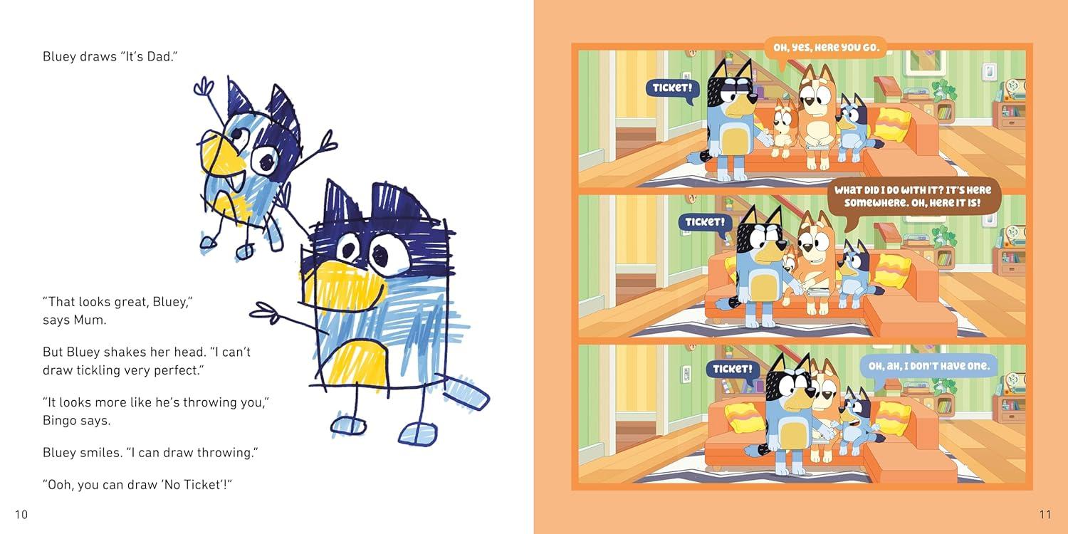 imageBluey Perfect With a WipeClean Card for Drawing