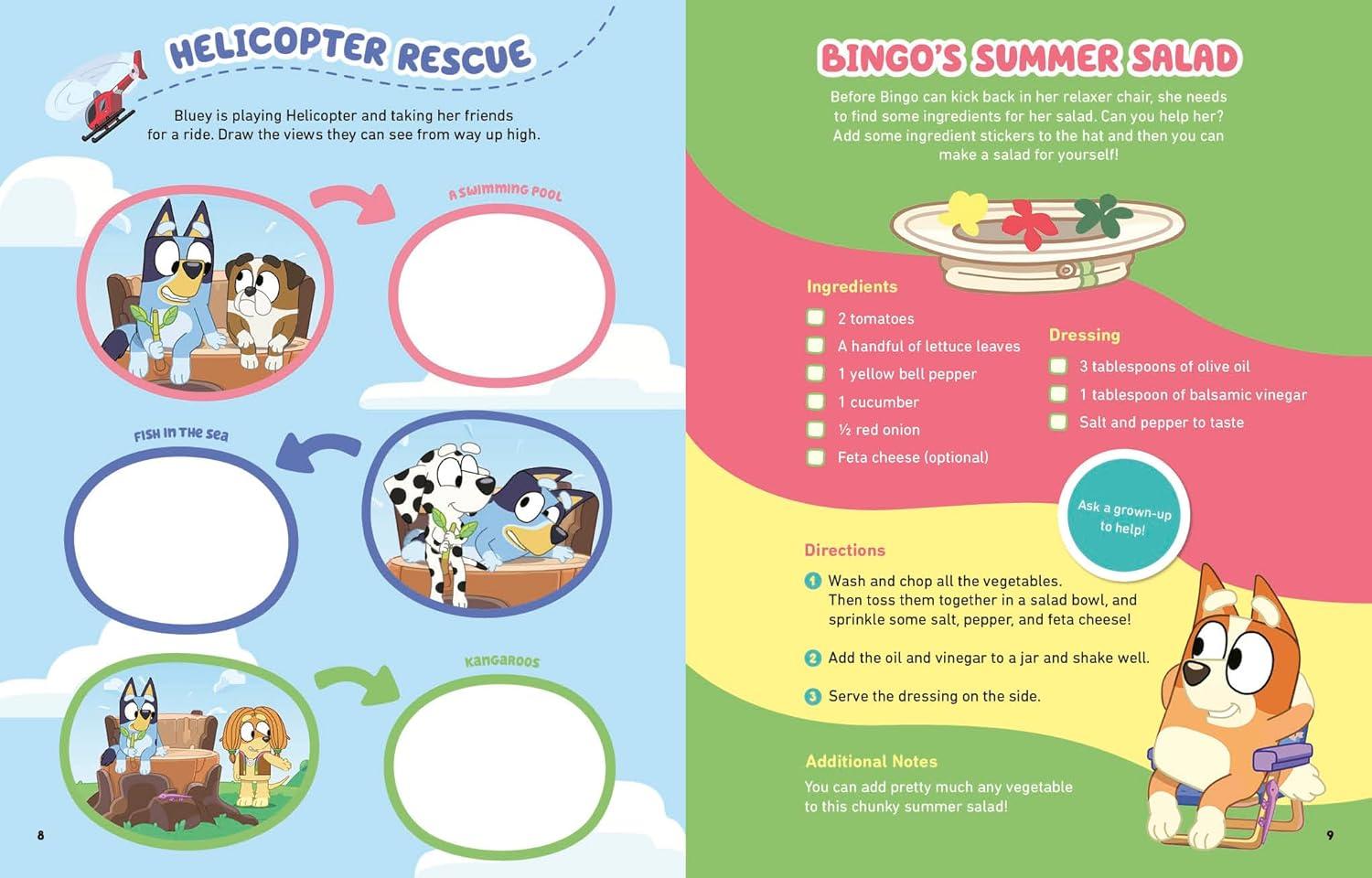 imageBluey and Friends A Sticker amp Activity Book