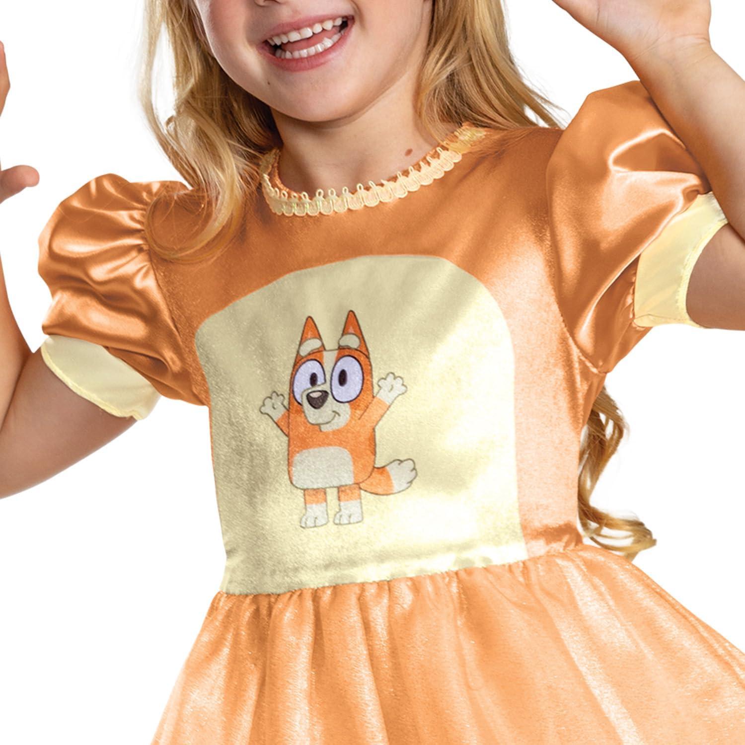imageDisguise babygirls Bingo Skirt Costume for Kids Official Bluey Character Outfit With Dress and HeadbandBingo