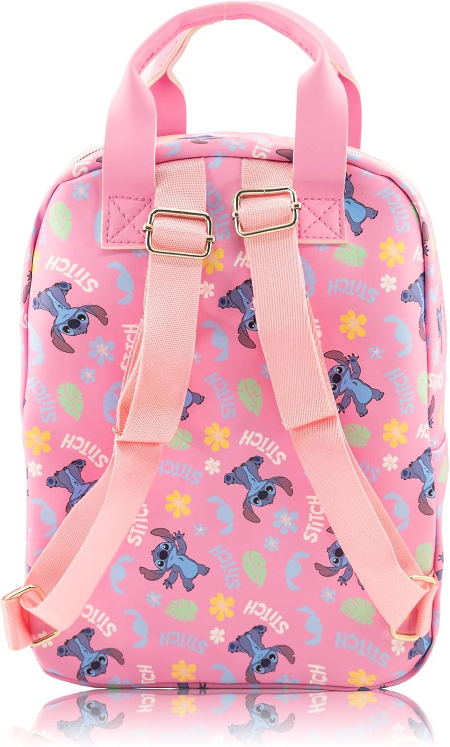 imageFast Forward Bluey Mini Backpack for Kids amp Adults 10 PU Leather Bluey Backpack Purse Featuring Bluey Toddler Travel Bag Small Backpack Bookbag for School Travel or Everyday Use Ages 3Stitch