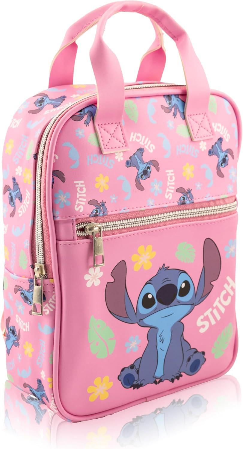 imageFast Forward Bluey Mini Backpack for Kids amp Adults 10 PU Leather Bluey Backpack Purse Featuring Bluey Toddler Travel Bag Small Backpack Bookbag for School Travel or Everyday Use Ages 3Stitch