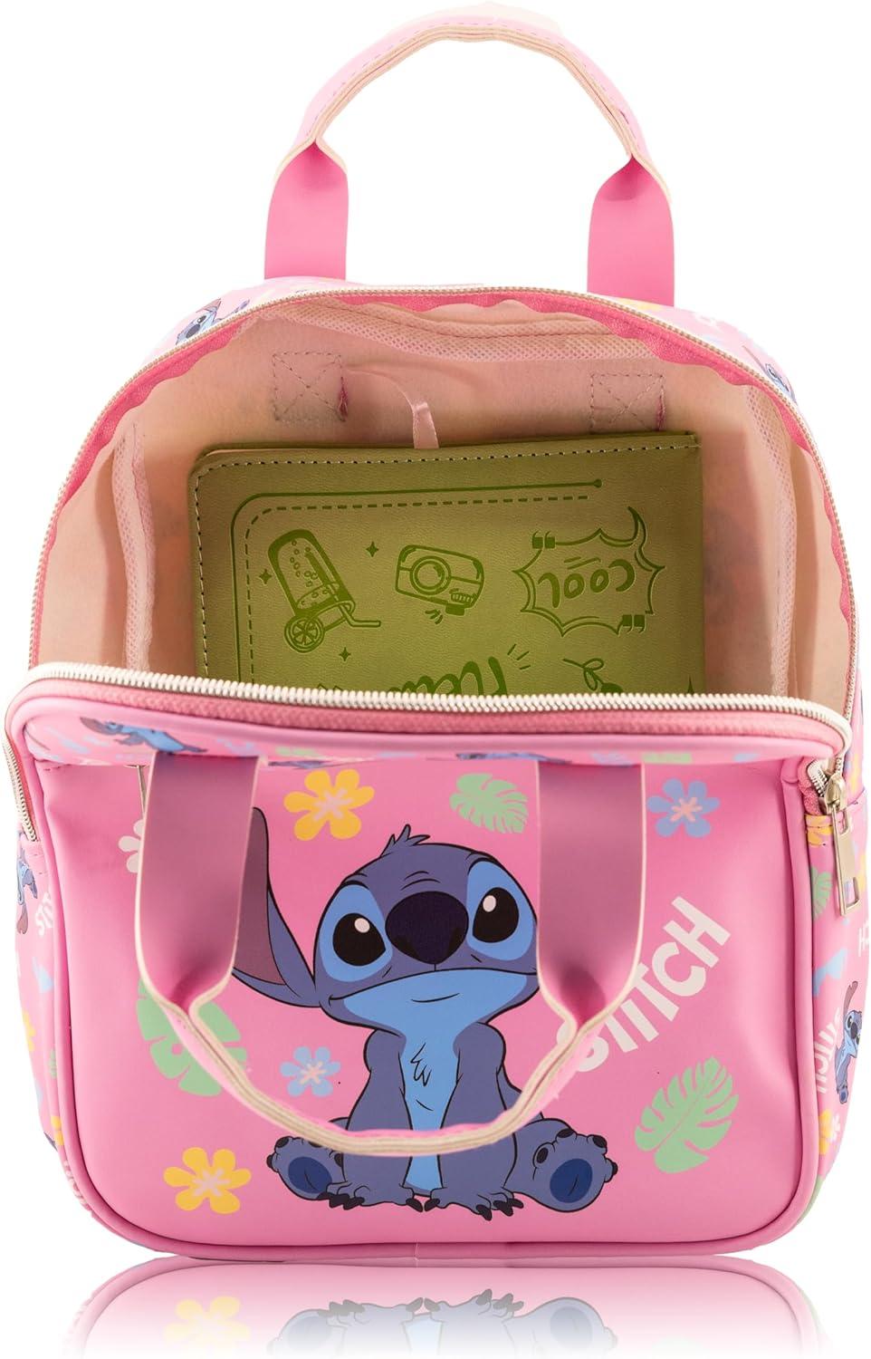 imageFast Forward Bluey Mini Backpack for Kids amp Adults 10 PU Leather Bluey Backpack Purse Featuring Bluey Toddler Travel Bag Small Backpack Bookbag for School Travel or Everyday Use Ages 3Stitch