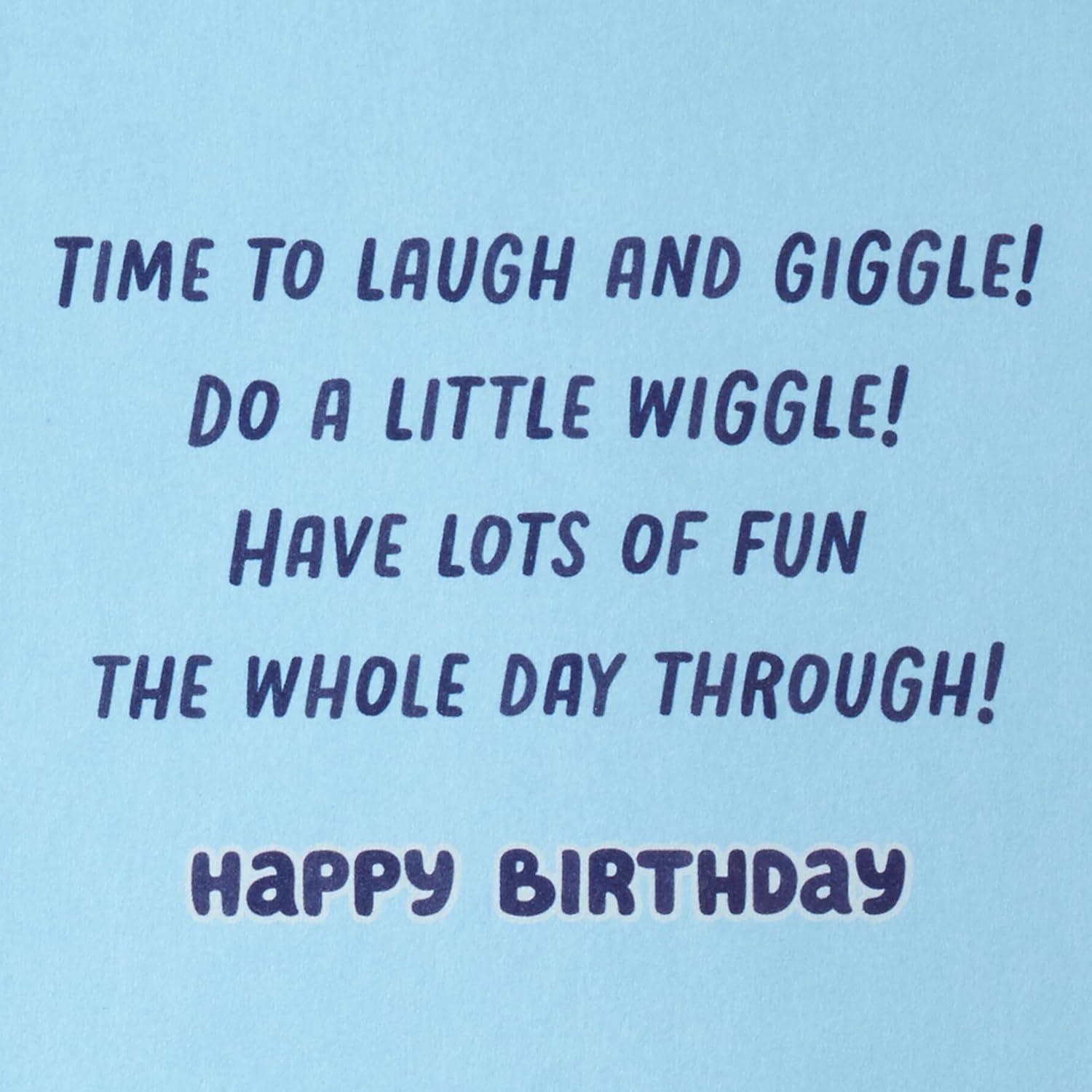 imageHallmark Bluey Musical Birthday Card with Light Hip Hooray