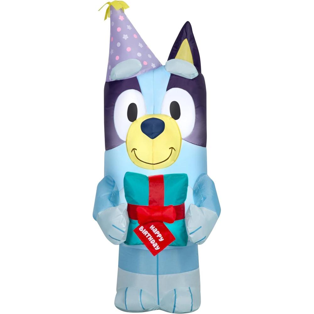 imageBluey Birthday Inflatable Decoration 35 ft Tall Kids Party Yard Dcor Licensed Bluey Character for Outdoor amp Indoor Birthday Celebrations