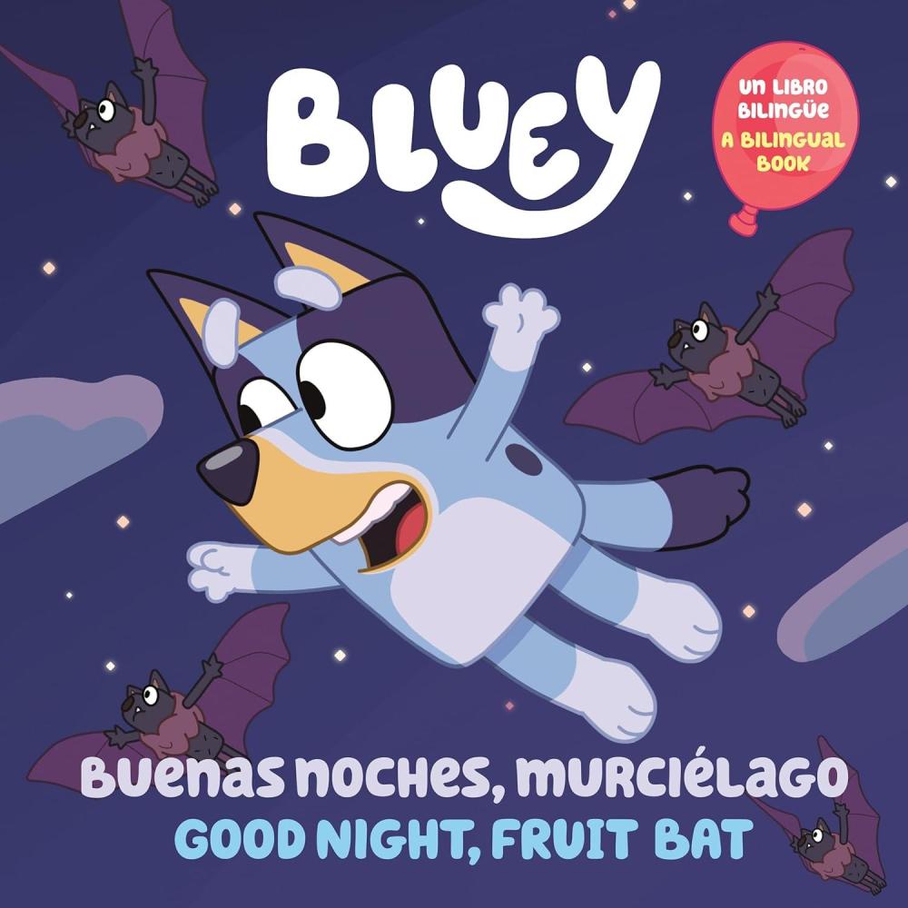 imageBluey Good Night Fruit BatBuenas noches murcilago Un libro bilinge