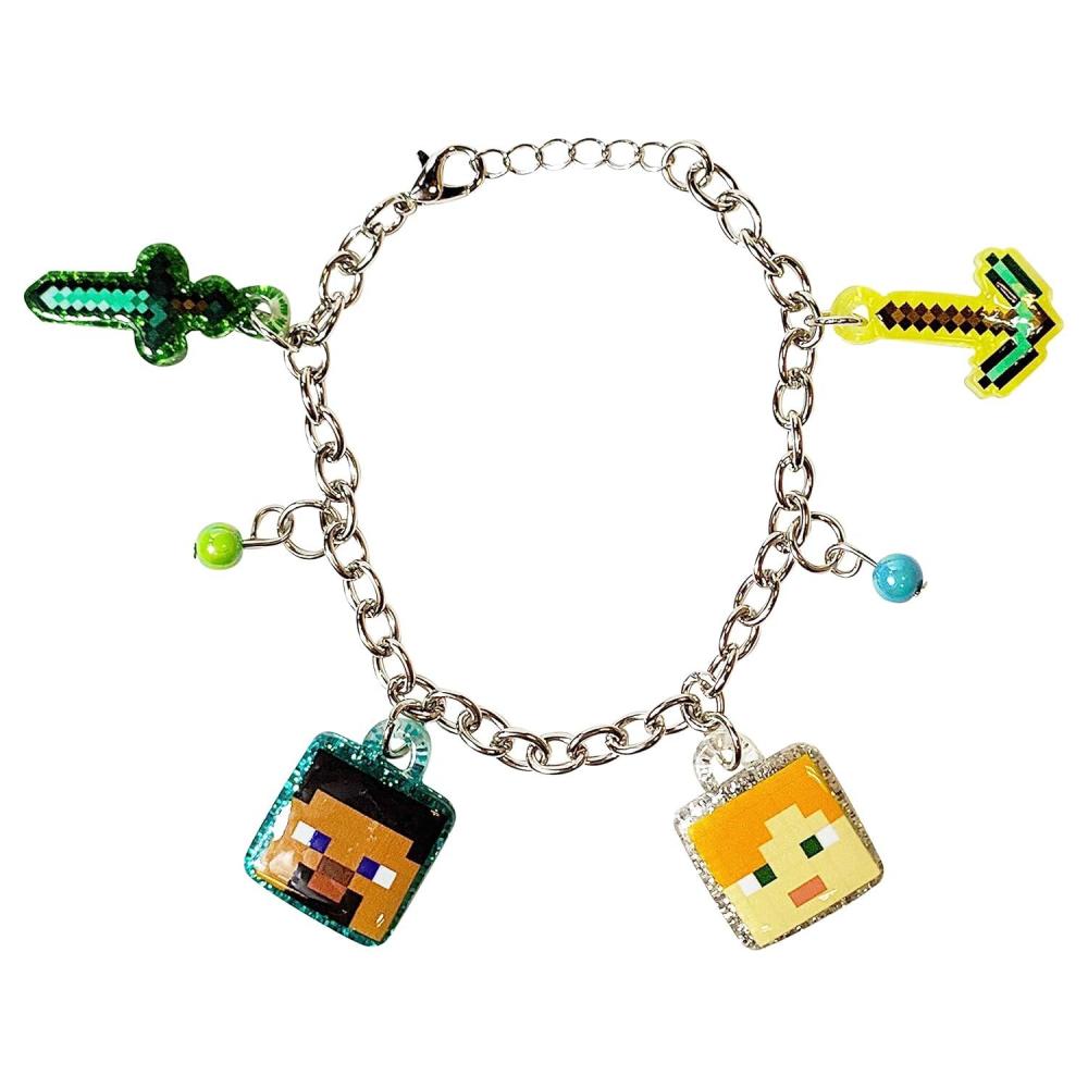 imageLUV HER Bluey 7 Bracelet with Metal Charms Bluey amp Bingo Ages 3Style 1