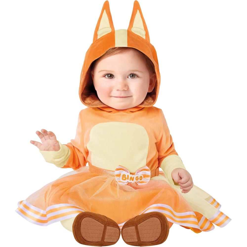 imageSpirit Halloween Bluey Bingo Baby Dress Costume  Officially Licensed  Family Group Costumes  Baby Disney Outfit