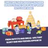 Bluey Advent Calendar Pack Toys for Girls and Boys, 24 Days of Surprises, Kids 2025 Advent Calendar w/Accessories, Stickers & Mini Christmas Tree(Advent Calendar – Christmas Swim)