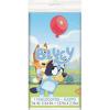 Bluey Birthday Party Supplies Bundle includes Lunch Plates, Lunch Napkins, Table Cover, Happy Birthday Banner (Bundle for 16 with 1 Dinosaur Sticker Sheet)