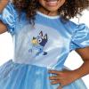 Bluey Dress Costume for Kids, Offial Bluey Classic Toddler Costume Outfit