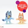 DecoSet® Bluey Dance Mode Cake Toppers, 3 Piece Cake Decoration With Bluey And Bingo Figurines and Muffin & Socks Poly Pic, For Birthday, Parties, Celebration(Cake Decoration)